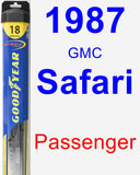 Passenger Wiper Blade for 1987 GMC Safari - Hybrid