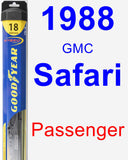 Passenger Wiper Blade for 1988 GMC Safari - Hybrid