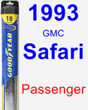 Passenger Wiper Blade for 1993 GMC Safari - Hybrid