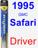 Driver Wiper Blade for 1995 GMC Safari - Hybrid