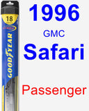 Passenger Wiper Blade for 1996 GMC Safari - Hybrid