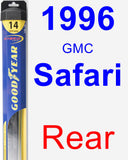 Rear Wiper Blade for 1996 GMC Safari - Hybrid