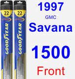 Front Wiper Blade Pack for 1997 GMC Savana 1500 - Hybrid