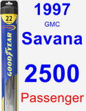 Passenger Wiper Blade for 1997 GMC Savana 2500 - Hybrid