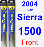 Front Wiper Blade Pack for 2004 GMC Sierra 1500 - Hybrid