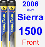 Front Wiper Blade Pack for 2006 GMC Sierra 1500 - Hybrid