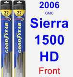 Front Wiper Blade Pack for 2006 GMC Sierra 1500 HD - Hybrid