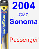 Passenger Wiper Blade for 2004 GMC Sonoma - Hybrid