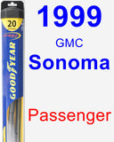 Passenger Wiper Blade for 1999 GMC Sonoma - Hybrid