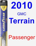 Passenger Wiper Blade for 2010 GMC Terrain - Hybrid