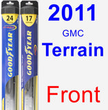 Front Wiper Blade Pack for 2011 GMC Terrain - Hybrid