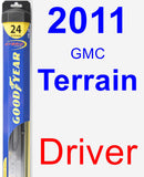 Driver Wiper Blade for 2011 GMC Terrain - Hybrid