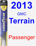 Passenger Wiper Blade for 2013 GMC Terrain - Hybrid