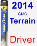 Driver Wiper Blade for 2014 GMC Terrain - Hybrid