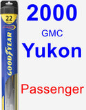 Passenger Wiper Blade for 2000 GMC Yukon - Hybrid