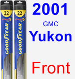 Front Wiper Blade Pack for 2001 GMC Yukon - Hybrid