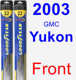 Front Wiper Blade Pack for 2003 GMC Yukon - Hybrid