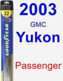 Passenger Wiper Blade for 2003 GMC Yukon - Hybrid