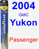 Passenger Wiper Blade for 2004 GMC Yukon - Hybrid