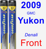 Front Wiper Blade Pack for 2009 GMC Yukon - Hybrid