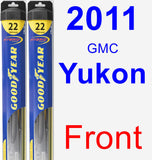 Front Wiper Blade Pack for 2011 GMC Yukon - Hybrid