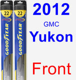 Front Wiper Blade Pack for 2012 GMC Yukon - Hybrid