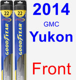 Front Wiper Blade Pack for 2014 GMC Yukon - Hybrid