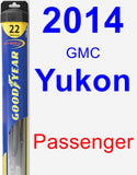 Passenger Wiper Blade for 2014 GMC Yukon - Hybrid