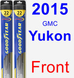 Front Wiper Blade Pack for 2015 GMC Yukon - Hybrid