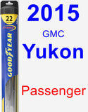 Passenger Wiper Blade for 2015 GMC Yukon - Hybrid