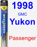 Passenger Wiper Blade for 1998 GMC Yukon - Hybrid