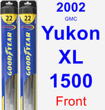 Front Wiper Blade Pack for 2002 GMC Yukon XL 1500 - Hybrid