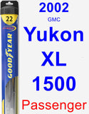 Passenger Wiper Blade for 2002 GMC Yukon XL 1500 - Hybrid