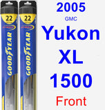 Front Wiper Blade Pack for 2005 GMC Yukon XL 1500 - Hybrid