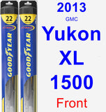 Front Wiper Blade Pack for 2013 GMC Yukon XL 1500 - Hybrid