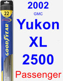Passenger Wiper Blade for 2002 GMC Yukon XL 2500 - Hybrid