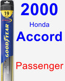 Passenger Wiper Blade for 2000 Honda Accord - Hybrid