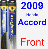 Front Wiper Blade Pack for 2009 Honda Accord - Hybrid