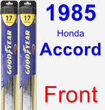 Front Wiper Blade Pack for 1985 Honda Accord - Hybrid