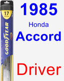 Driver Wiper Blade for 1985 Honda Accord - Hybrid