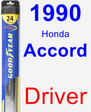 Driver Wiper Blade for 1990 Honda Accord - Hybrid