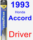 Driver Wiper Blade for 1993 Honda Accord - Hybrid