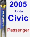 Passenger Wiper Blade for 2005 Honda Civic - Hybrid