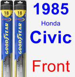 Front Wiper Blade Pack for 1985 Honda Civic - Hybrid