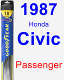 Passenger Wiper Blade for 1987 Honda Civic - Hybrid