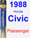 Passenger Wiper Blade for 1988 Honda Civic - Hybrid