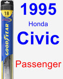 Passenger Wiper Blade for 1995 Honda Civic - Hybrid