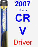 Driver Wiper Blade for 2007 Honda CR-V - Hybrid