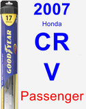 Passenger Wiper Blade for 2007 Honda CR-V - Hybrid