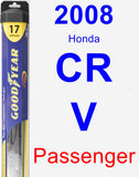 Passenger Wiper Blade for 2008 Honda CR-V - Hybrid